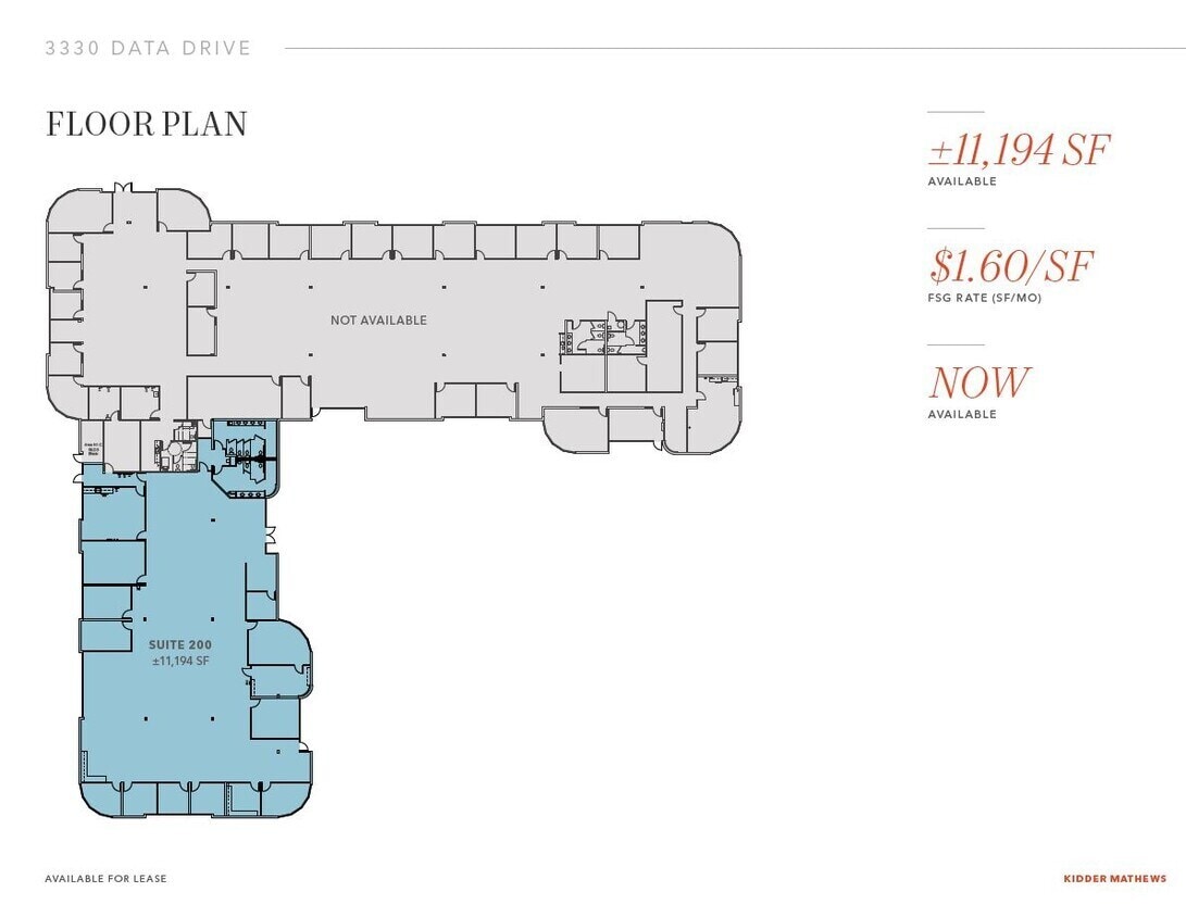 3330 Data Dr, Rancho Cordova, CA à vendre Plan d’étage– Image 1 sur 1