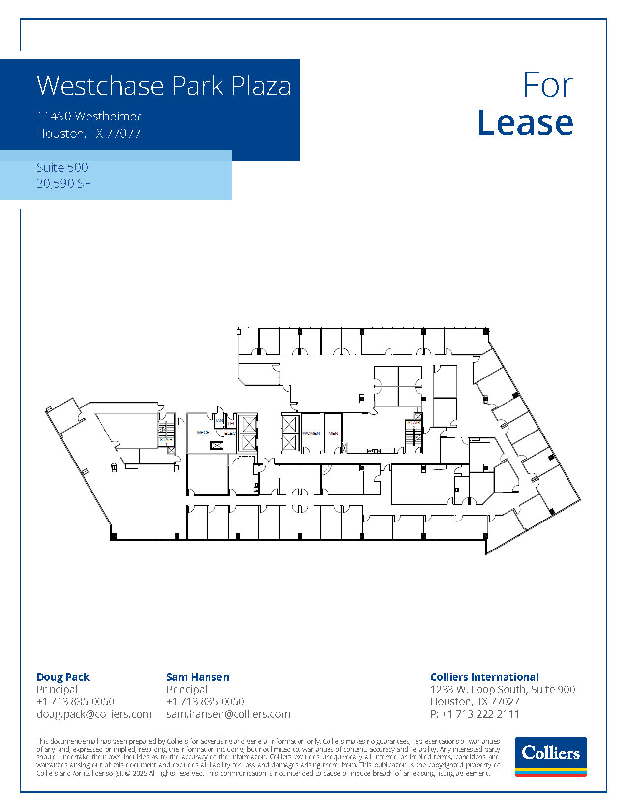11490 Westheimer Rd, Houston, TX à louer Plan d’étage– Image 1 sur 1
