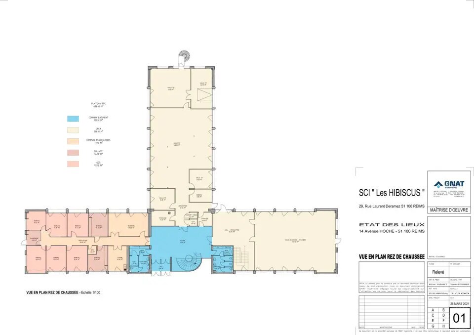 Bureau dans Reims à vendre Plan d’étage– Image 1 sur 8