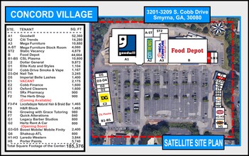 3201-3209 S Cobb Dr, Smyrna, GA à louer Plan de site– Image 2 sur 2