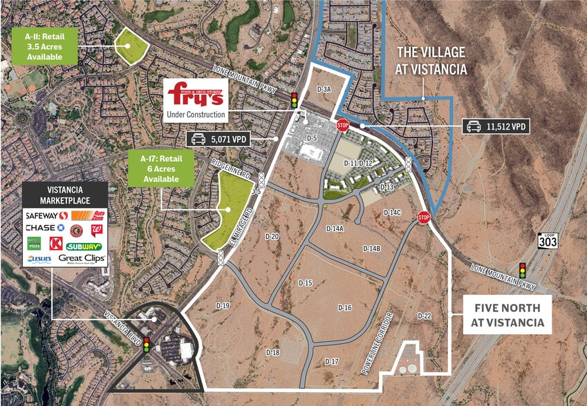 SWC Ridgeline Rd & El Mirage Rd, Peoria, AZ à vendre - Aérien – Image 3 sur 4