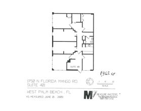 1750 N Florida Mango Rd, West Palm Beach, FL à louer Plan d’étage– Image 1 sur 1