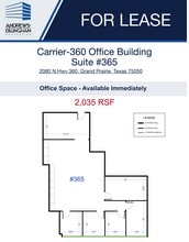 2080 N State Highway 360, Grand Prairie, TX à louer Plan d’étage– Image 1 sur 1
