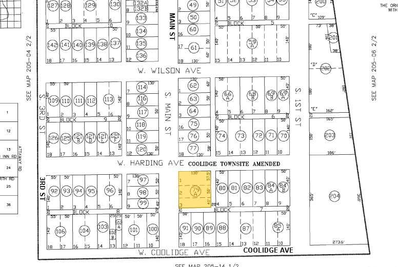 425 S Main St, Coolidge, AZ à louer - Plan cadastral – Image 2 sur 18