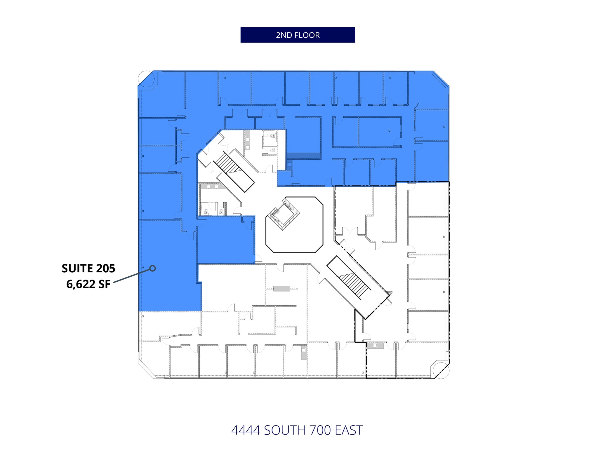 4444 S 700 E, Salt Lake City, UT à louer Plan d’étage– Image 1 sur 1