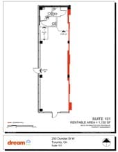 250 Dundas St W, Toronto, ON à louer Plan d’étage– Image 1 sur 1