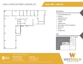 4380 S Syracuse St, Denver, CO à louer Plan d’étage– Image 1 sur 2
