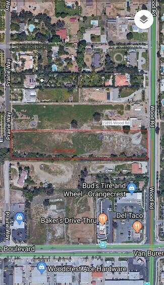 Plus de détails pour 15855 Wood Rd, Riverside, CA - Terrain à vendre
