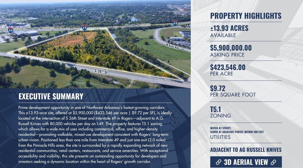 S 26th Street, Rogers, AR à vendre - Photo de l’immeuble – Image 2 sur 9