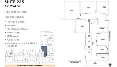 11333 N Scottsdale Rd, Scottsdale, AZ à louer Plan d’étage– Image 1 sur 1