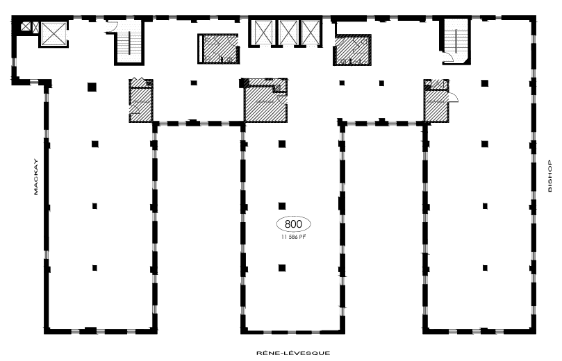 1425 Boul René-Lévesque O, Montréal, QC à louer Plan d’étage– Image 1 sur 1