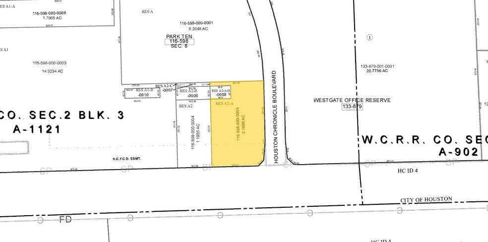 Interstate 10 W @ Innovation Park Dr, Houston, TX à vendre - Plan cadastral – Image 3 sur 3