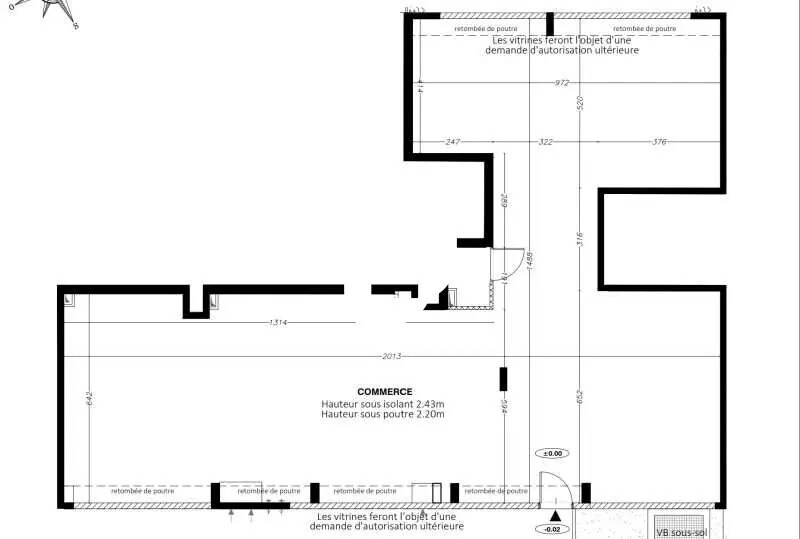 Local commercial dans SAINT CYR L ECOLE à louer - Plan d’étage – Image 2 sur 2