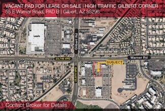 Plus de détails pour 55 E Warner Rd, Gilbert, AZ - Terrain à louer