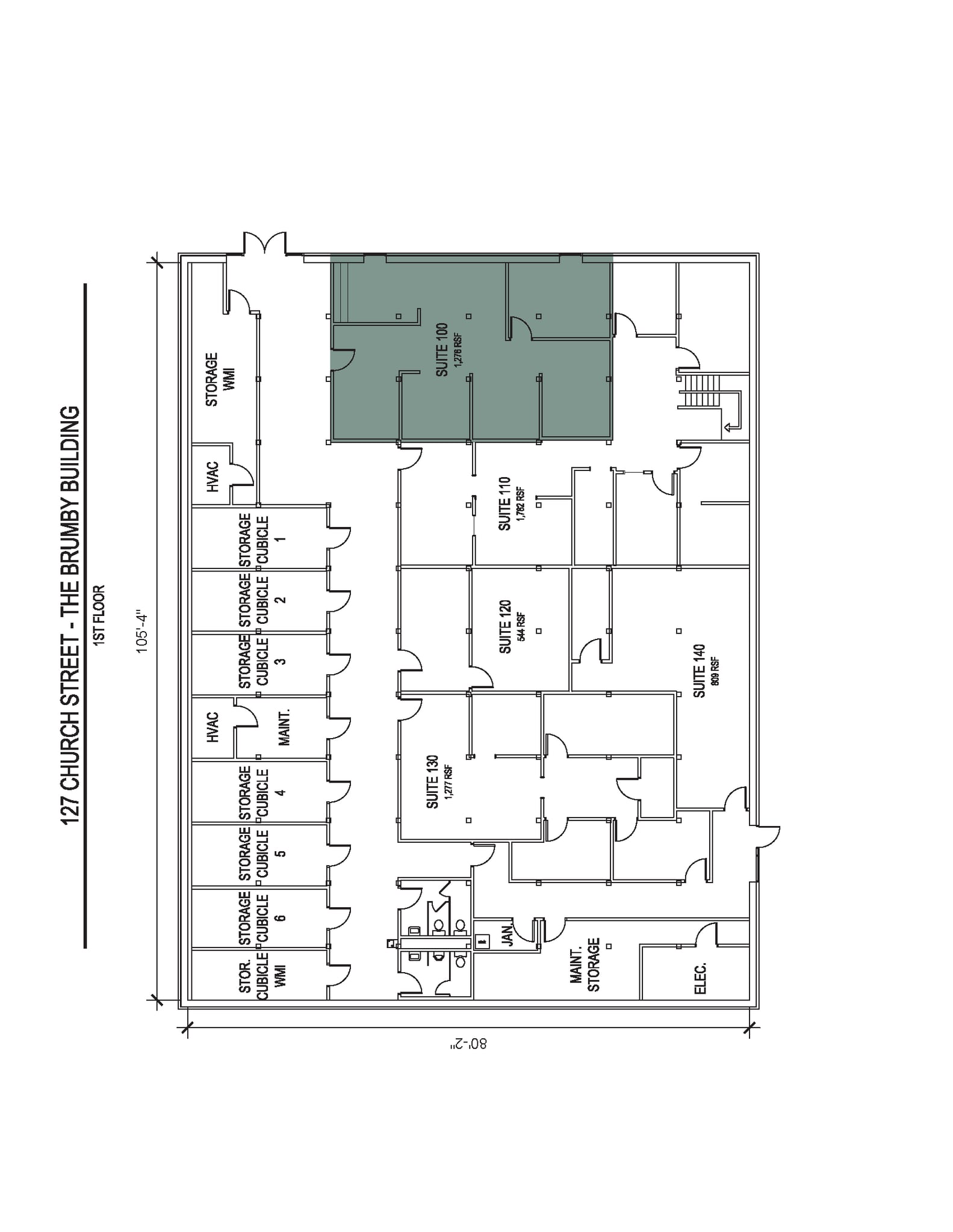 113 Church St, Marietta, GA à louer Plan d’étage– Image 1 sur 1