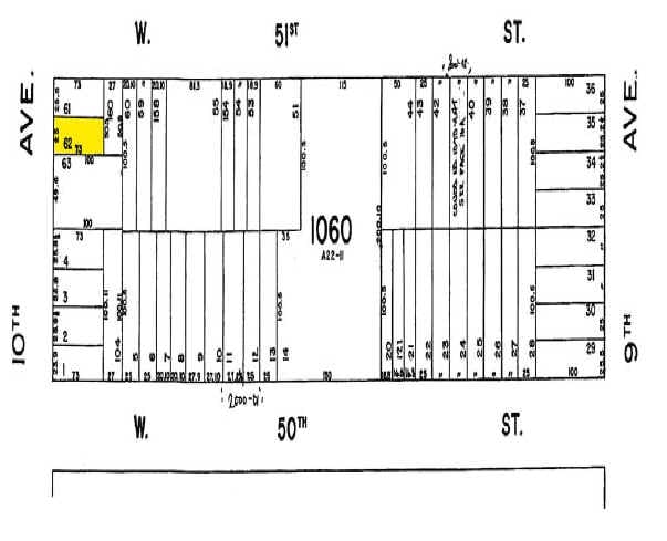 746 10th Ave, New York, NY à louer - Plan cadastral – Image 3 sur 19