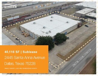 Plus de détails pour 2445 Santa Anna Ave, Dallas, TX - Industriel/Logistique à louer