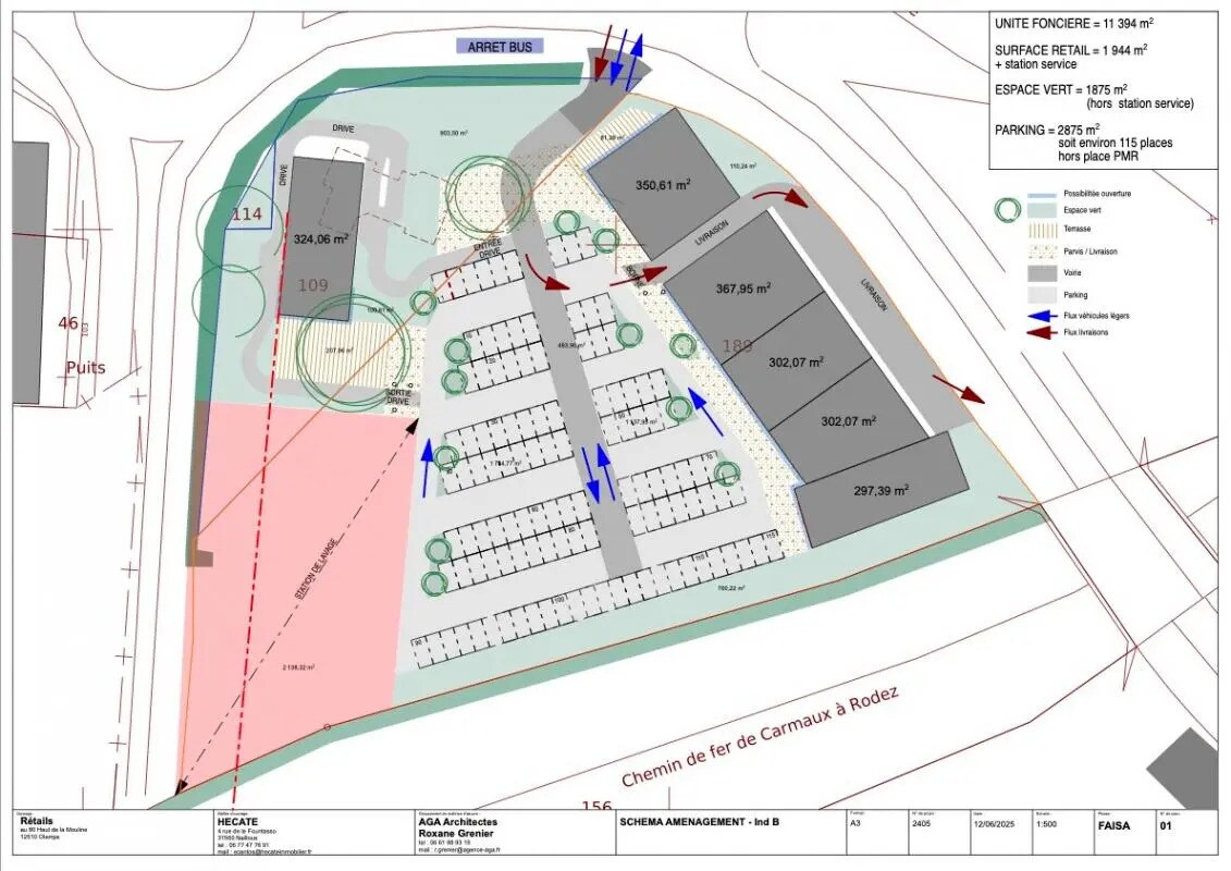 Local commercial dans Olemps à louer Plan de site– Image 1 sur 2