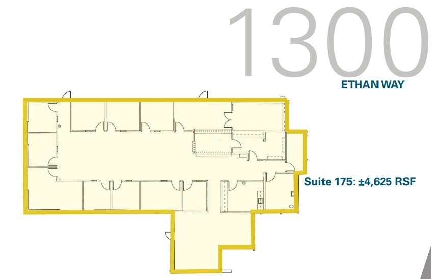 1300 Ethan Way, Sacramento, CA à louer Plan d’étage– Image 1 sur 1