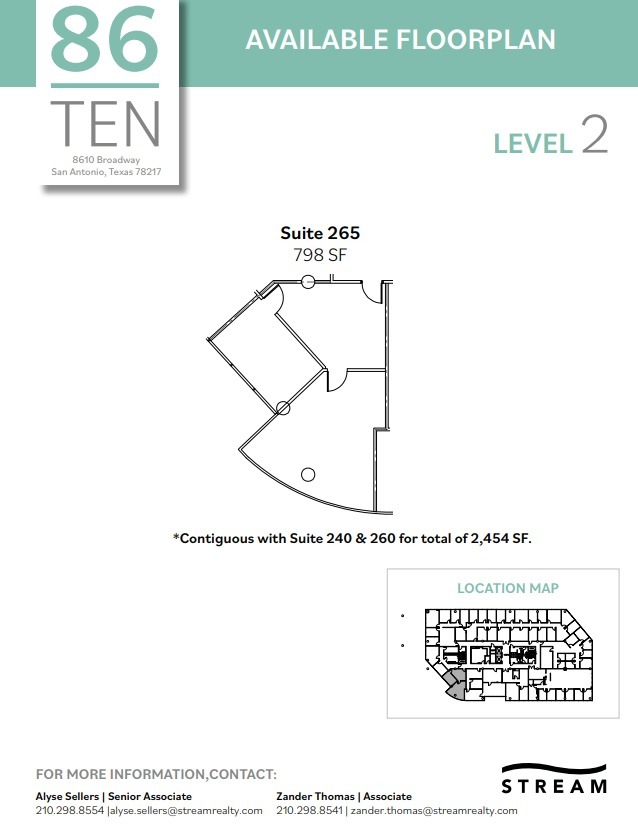 8610 Broadway St, San Antonio, TX à louer Plan d’étage– Image 1 sur 1