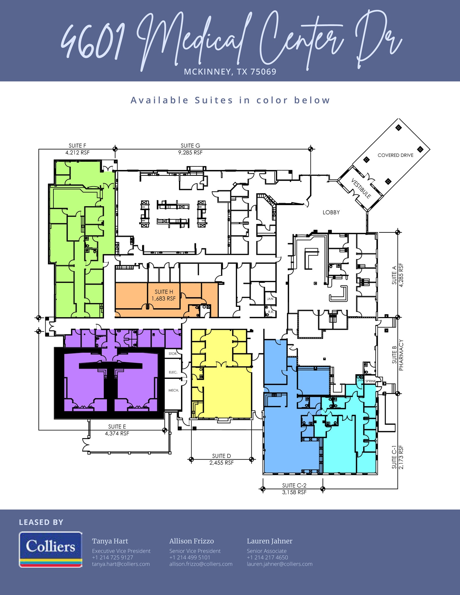 4601 Medical Center Dr, McKinney, TX à louer Plan d’étage– Image 1 sur 1