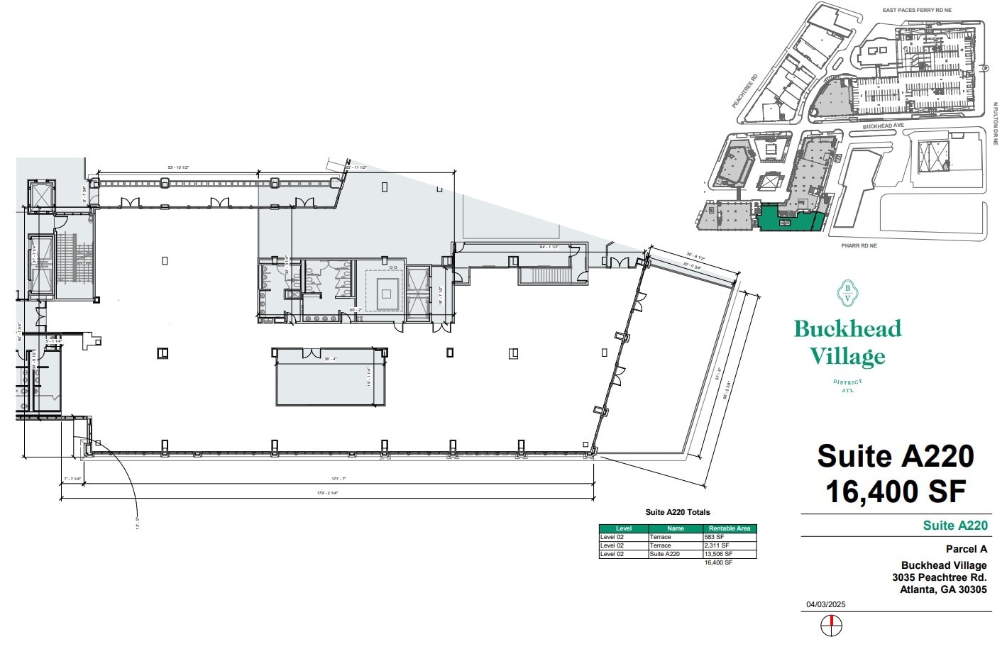 3035 Peachtree Rd, Atlanta, GA à louer Plan d’étage– Image 1 sur 1