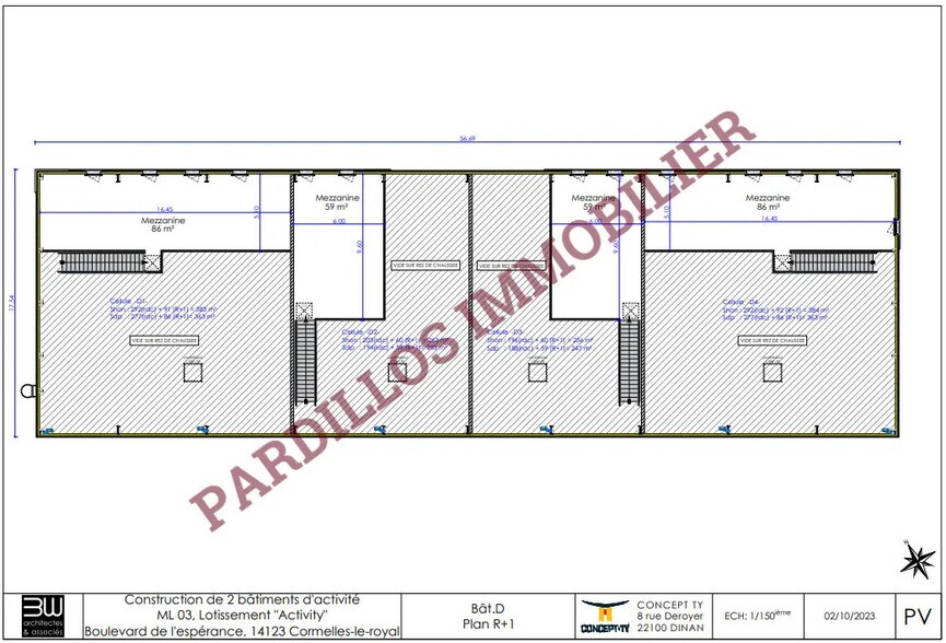 Local d'activités dans Cormelles-le-Royal à vendre - Plan d’étage – Image 3 sur 4