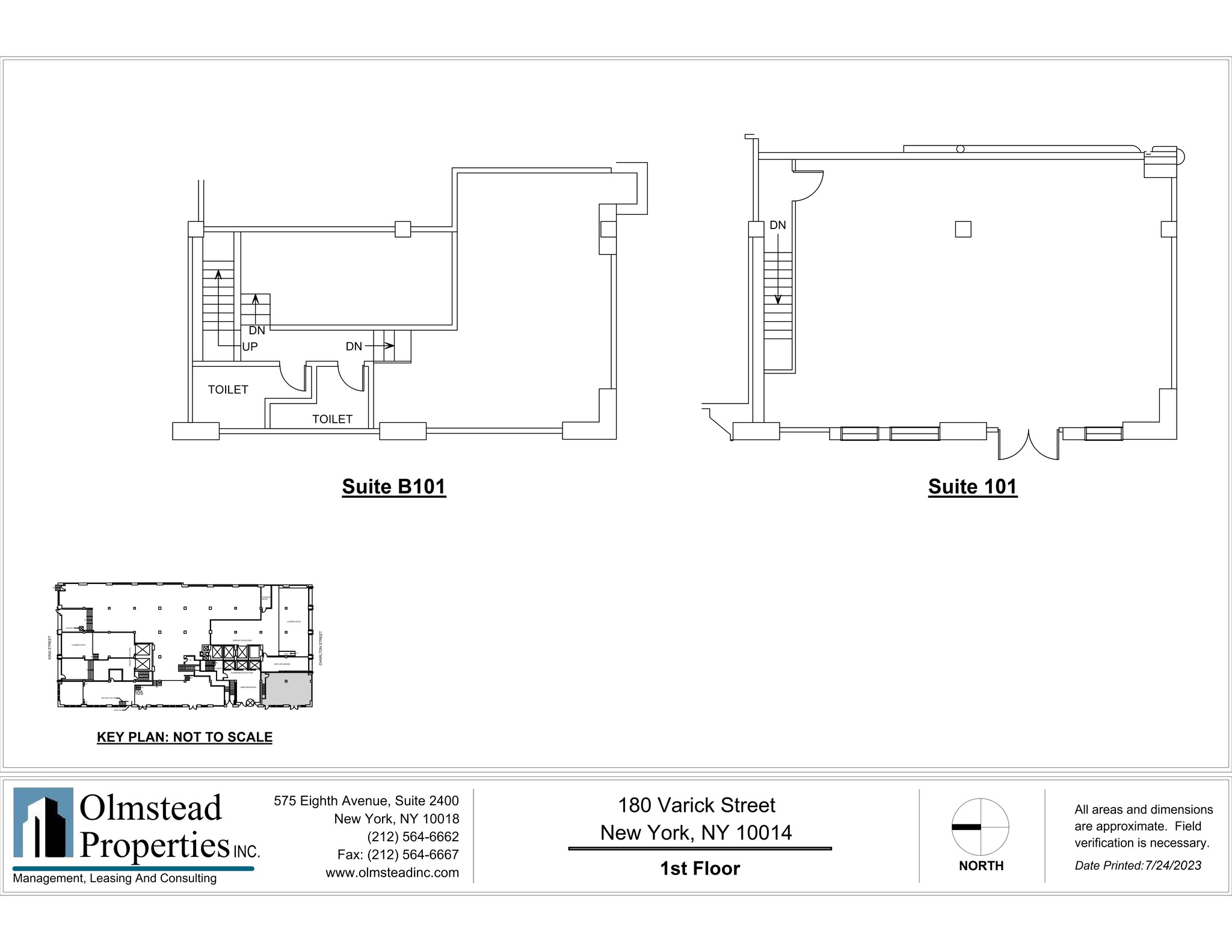 180 Varick St, New York, NY à louer Plan de site– Image 1 sur 1