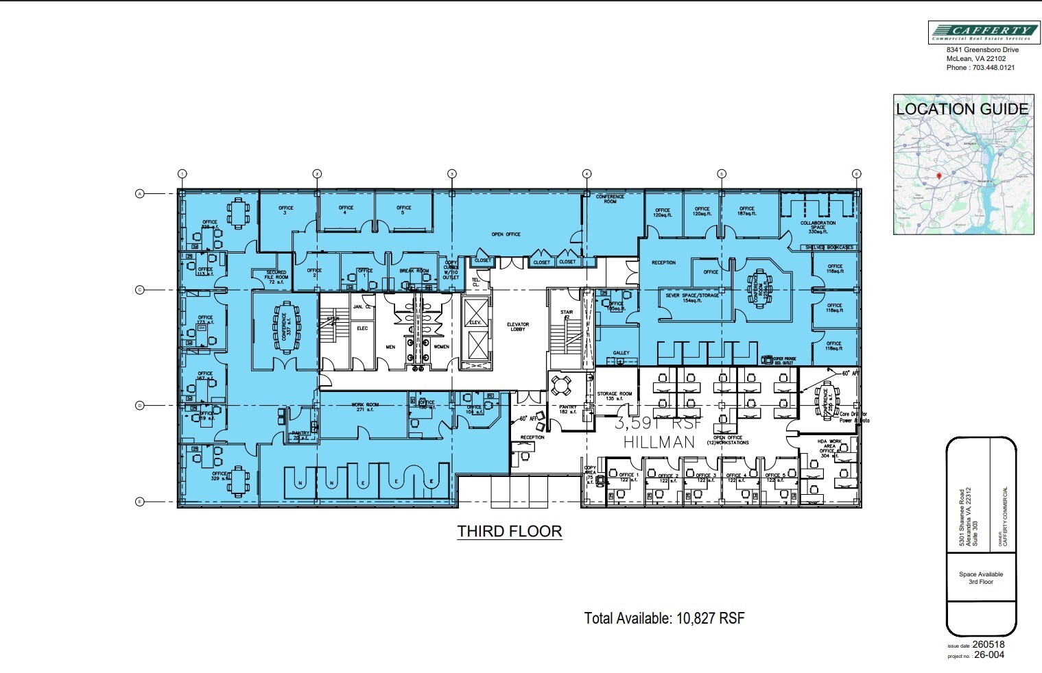 5301 Shawnee Rd, Alexandria, VA à louer Plan d’étage– Image 1 sur 1