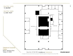 600 N Westshore Blvd, Tampa, FL à louer Plan d’étage– Image 2 sur 7
