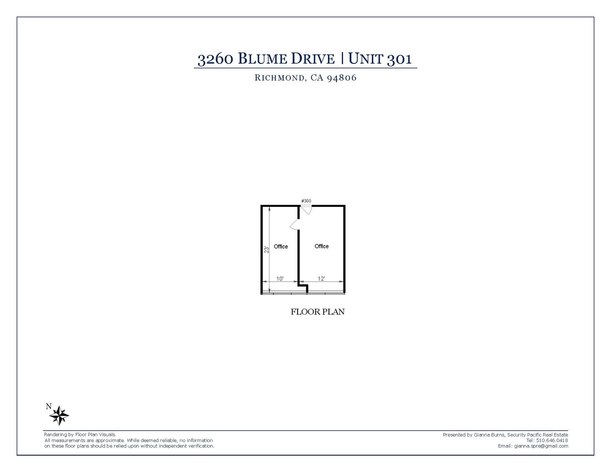 3260 Blume Dr, Richmond, CA à louer Plan d’étage– Image 1 sur 1