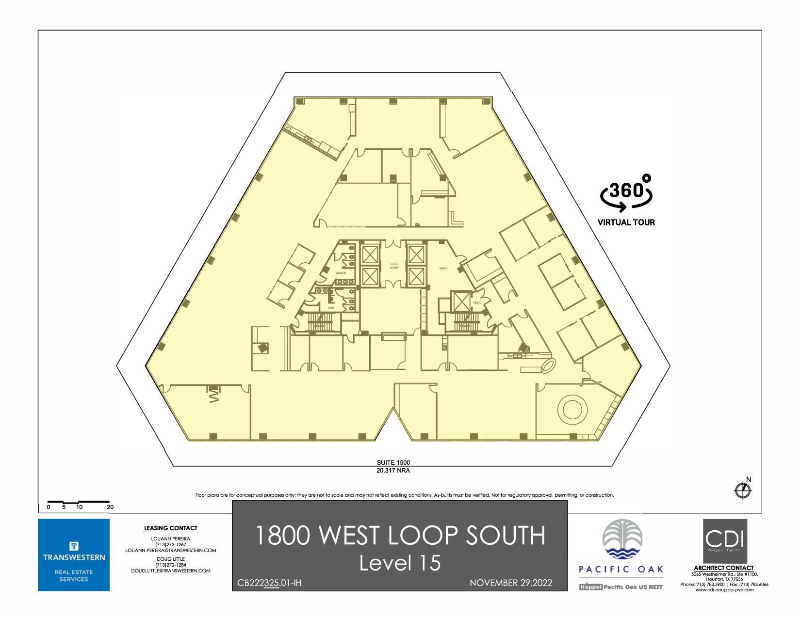 1800 West Loop S, Houston, TX à louer Plan d’étage– Image 1 sur 1