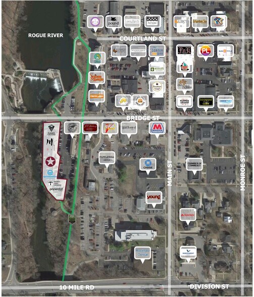 8 E Bridge St, Rockford, MI à louer - Photo de l’immeuble – Image 2 sur 6