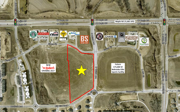 SWQ W Maple Rd & N 182nd ave, Elkhorn, NE - Vue aérienne vue de carte - Image1