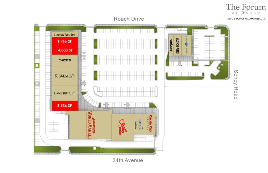3350 S Soncy Rd, Amarillo, TX à louer - Plan de site – Image 2 sur 14