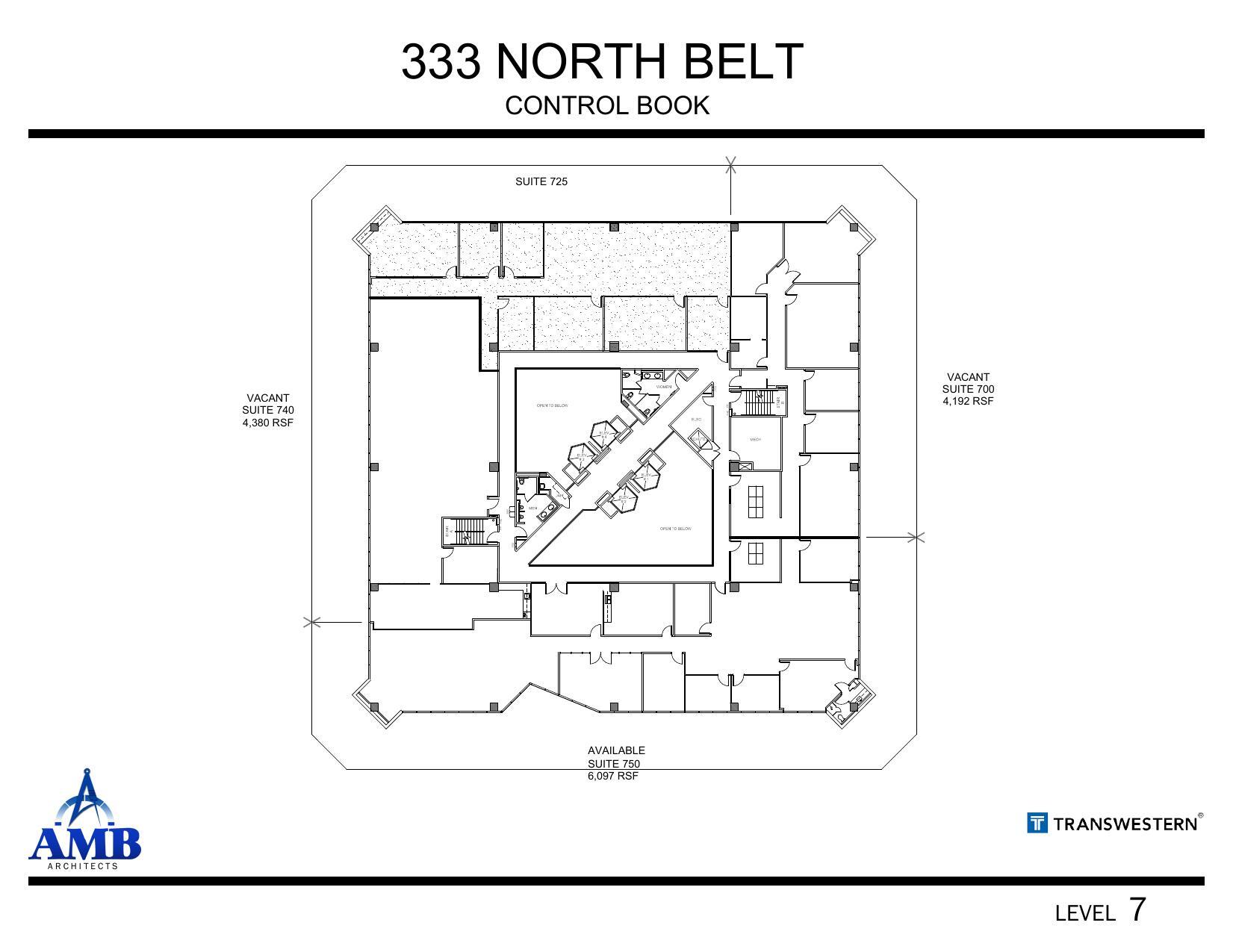 333 N Sam Houston Pky E, Houston, TX à louer Plan d’étage– Image 1 sur 1