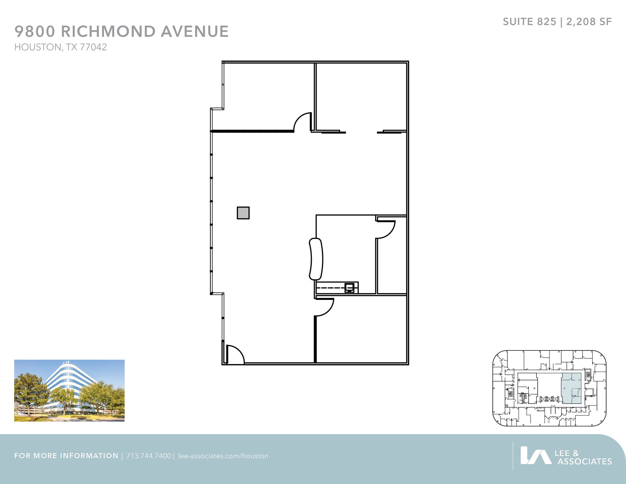 9800 Richmond Ave, Houston, TX à louer Plan d’étage– Image 1 sur 1