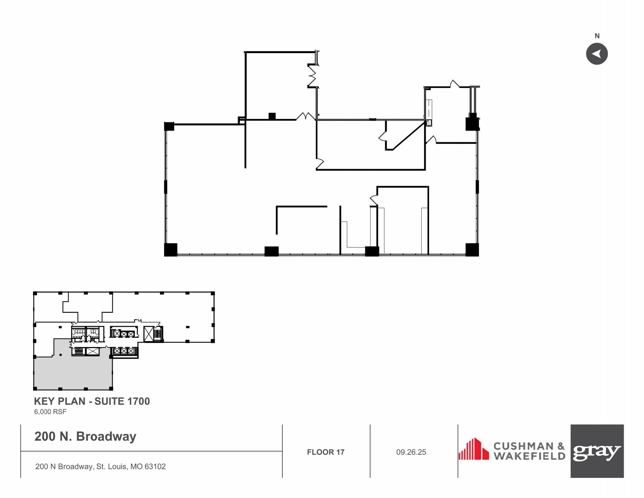 200 N Broadway, Saint Louis, MO à louer Plan de site– Image 1 sur 1