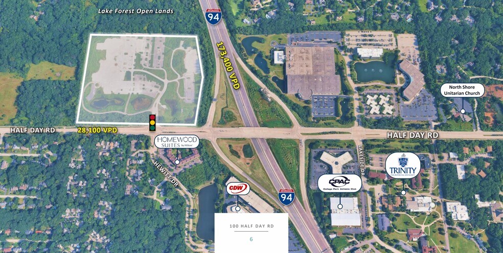 90 Half Day Rd, Lincolnshire, IL à vendre - Aérien – Image 2 sur 5