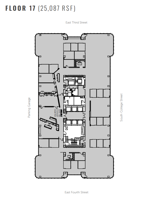 201 S College St, Charlotte, NC à louer Plan d’étage– Image 1 sur 1