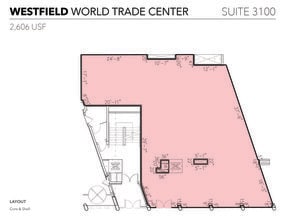 185 Greenwich St, New York, NY à louer Plan d’étage– Image 1 sur 3