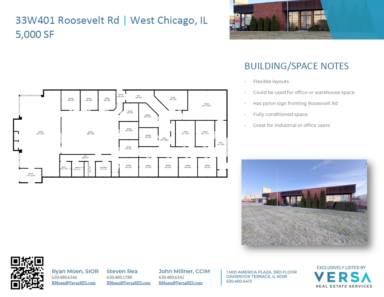 33W401 Roosevelt Rd, West Chicago, IL à louer Plan d’étage– Image 1 sur 2
