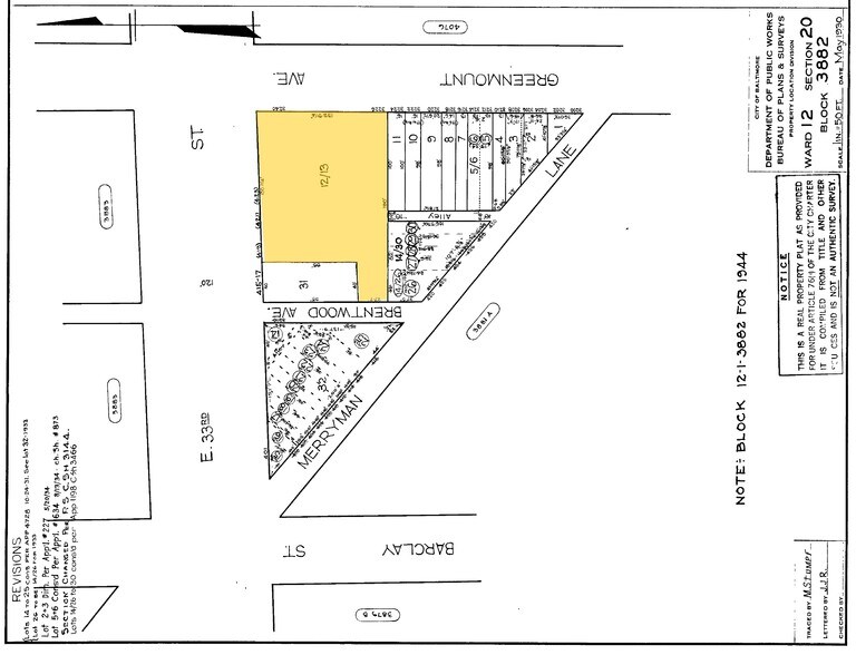 3226-3238 Greenmount Ave, Baltimore, MD à vendre - Plan cadastral – Image 3 sur 18