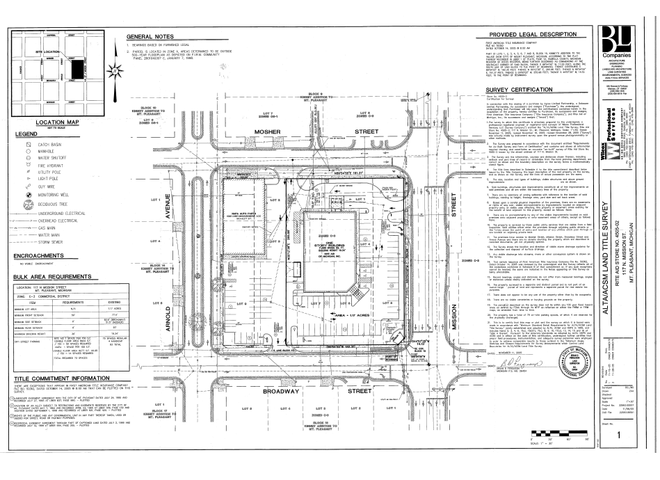 117 N Mission St, Mount Pleasant, MI à louer Plan de site– Image 1 sur 1