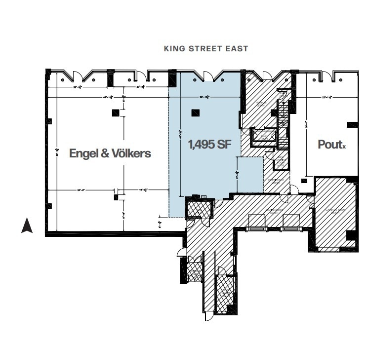 79-81 King St E, Toronto, ON à louer Plan d’étage– Image 1 sur 3