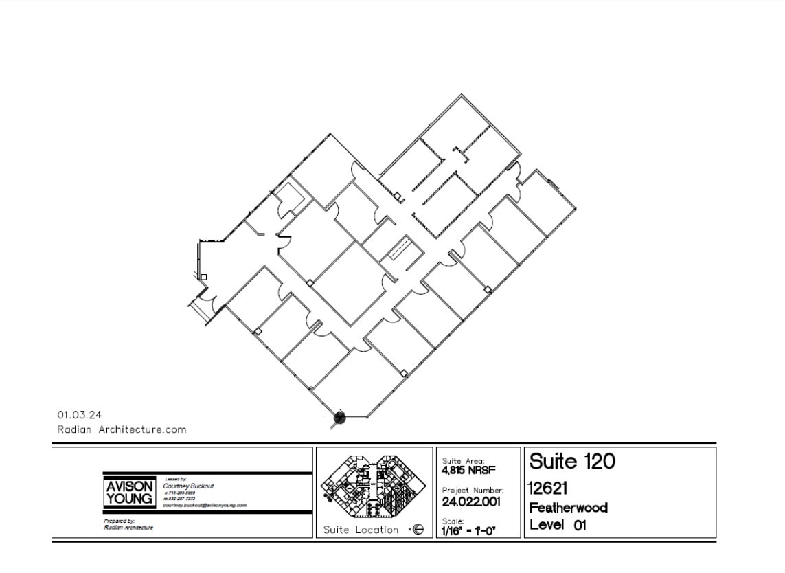 12621 Featherwood Dr, Houston, TX à louer Plan d’étage– Image 1 sur 1