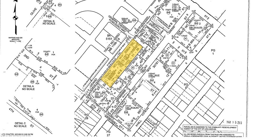 300 S Grand Ave, Los Angeles, CA à louer - Plan cadastral – Image 2 sur 14