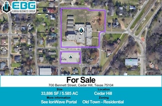 Plus de détails pour 700 Bennett St, Cedar Hill, TX - Spécialisé à vendre