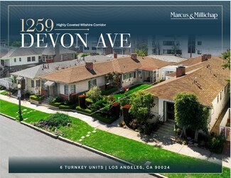 Plus de détails pour 1259-1261 Devon Ave, Los Angeles, CA - Logement à vendre