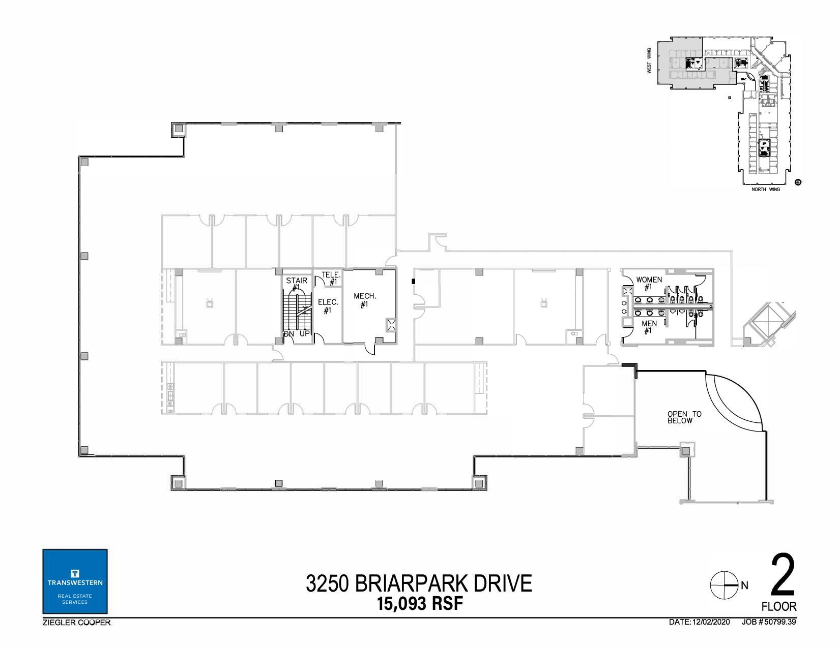 3250 Briarpark Dr, Houston, TX à louer Plan d’étage– Image 1 sur 1